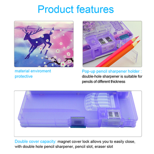 Nhà Sản Xuất Phim Hoạt Hình Đa Chức Năng Lỏng Nổi Quicksand Hộp Bút Chì Dễ Thương Silicone Sáng Công Suất Lớn Bút Chì Trường Hợp - Product Image 4