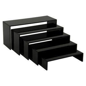 Mesa acrílica transparente con forma de U, expositor de joyas, estante elevador, 5 uds. - Product Image 2