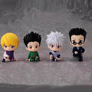 Figuras de Acción de Anime <span class=keywords><strong>HUNTER</strong></span> <span class=keywords><strong>X</strong></span> <span class=keywords><strong>HUNTER</strong></span>, Muñecos en Caja de Color Versión Q en Postura Sentada, GON FREECSS, Killua, <span class=keywords><strong>Hisoka</strong></span> - Product Image 1