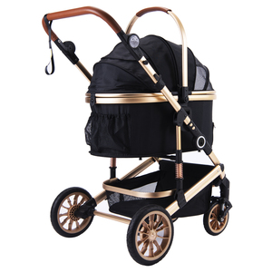 Poussette pliable pour chien fabriquée en Chine, légère et portable, grand modèle pour animaux de compagnie - Product Image 1