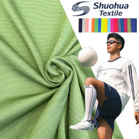 Tela de Jersey Elástica de Punto Tricot 100% Poliéster, Transpirable y de Secado Rápido, para Ropa Deportiva de Niñas, 130 g/m², Sublimación Blanca