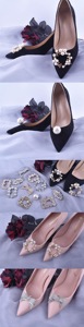 Removable Rhinestone square Crystal Cheap <strong>Shoe</strong> <strong>Clips</strong> <strong>Accessories</strong> <strong>on</strong> <strong>Shoe</strong> Decorations - Product Image 6