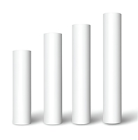 Étiquette adhésive pour pneus en film perlé PP blanc, adhésif acrylique haute adhérence, écologique, pour étiquettes industrielles