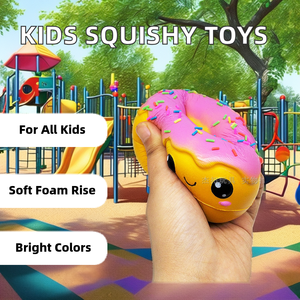 Hot Sales Manufacturer's <strong>Cheap</strong> Price Kawaii Doughnut Pu Foam Slow Rising Food Squishy Squeeze <strong>Toys</strong> for Kids Children for Girls - Product Image 2