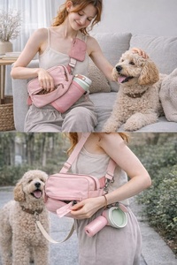 Bolsa de Cintura Personalizada de Nailon Impermeable para Pasear Perros, con Dispensador de Bolsas para Excrementos, Porta Botella de Agua, Bolsa para Mascotas, Bolsa para Golosinas para Perros - Product Image 5