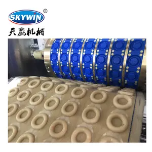 Skywin Automatic Tray Type Soft Biscuit Forming Machine With Trays/New Rotary Moulder Small Cookie Biscuit Making Machine Price