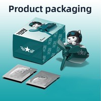 Diffuseur de parfum pour voiture en ABS Husky, mini avion à fixer sur grille d'aération, décoration de voiture pour climatisation
