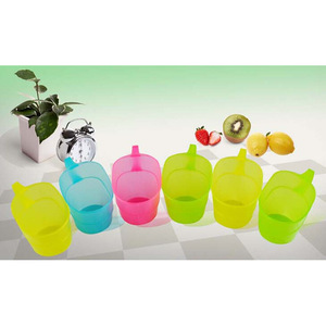 Disposable Plastic Cup Holder 6.5cm x 7.5cm Multi Color For <b>Drinkware</b> <b>Accessories</b> - Product Image 2