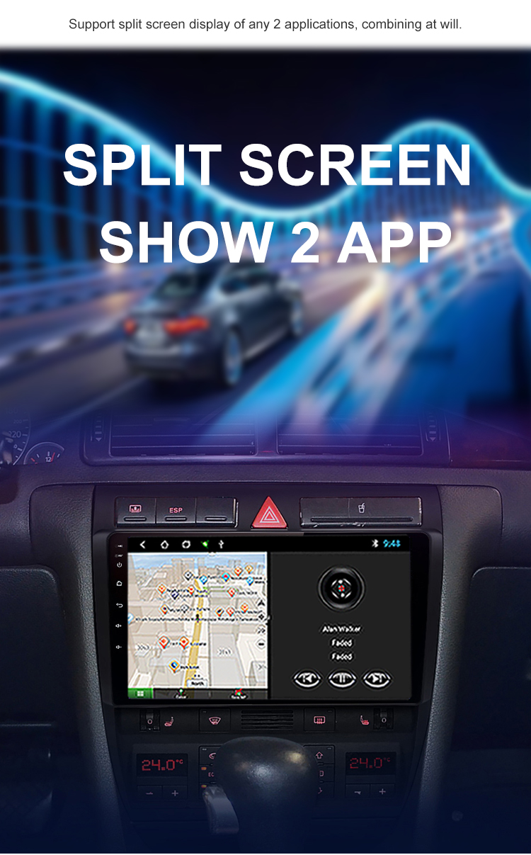 Autoradio Car Radio For Audi A6 C5 1997-2004 2din Multimedia Video GPS Navigation Carplay Android Stereo Headunit