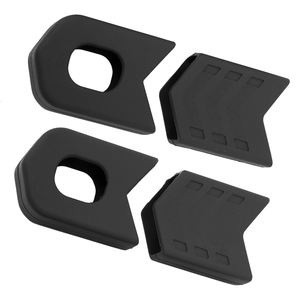 4 protections de manivelle de vélo de <span class=keywords><strong>route</strong></span> VTT, capuchon de protection de pédalier, protections de manivelle en silicone, noir - Product Image 4