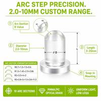Pipa Lampu LED Langkah Lengkung Kolom Pemandu Cahaya Kustom OEM ODM Langsung dari Pabrik Diameter 2-10mm Panjang 3-20mm Berdasarkan Gambar Kustom