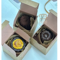 Emballage alimentaire sulfurisé pliable à impression personnalisée Boîtes en papier à emporter pour croissant canele keluli