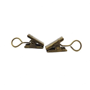 YIWANG Factory Supply Bronze <b>Hook</b> <b>Clip</b> Accessories Curtain Rings <b>Hooks</b> <b>Clips</b> for Curtain - Product Image 2