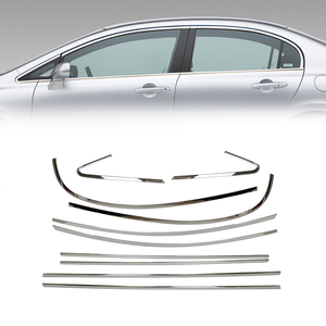 อุปกรณ์ตกแต่งหน้าต่างโครเมี่ยมสีดำสำหรับตก<span class=keywords><strong>แต่ง</strong></span>รถยนต์ audera 2006-2011 - Product Image 1