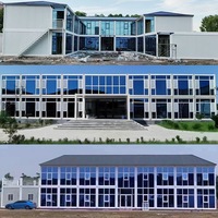 Casa Modular de Lujo de 2 Pisos, Oficina Contenedor Desmontable para Centro de Gestión de Proyectos y Oficina de Comando en Obras de Construcción