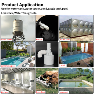 Vanne flottante en plastique de 1/2 pouce, vanne à flotteur automatique pour le contrôle du niveau d'<span class=keywords><strong>eau</strong></span> dans les réservoirs - Product Image 4