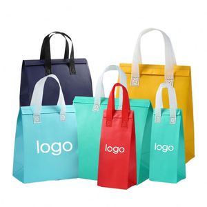 ถุงส่งอาหารแบบพิมพ์ลายตามสั่ง ใช้ซ้ำได้ เก็บความร้อน ขายส่งจำนวนมาก - Product Image 1