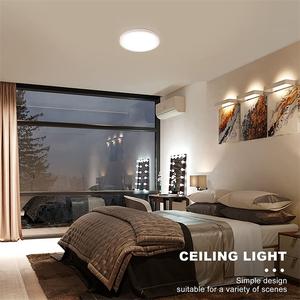 Lámparas <span class=keywords><strong>de</strong></span> <span class=keywords><strong>Techo</strong></span> LED Modernas <span class=keywords><strong>de</strong></span> Plástico con 3CCT Ajustables, IP44, 3000 Lúmenes, Montaje en Superficie, Alimentación CA, 24W, 12 Pulgadas, Regulables por Triac, para <span class=keywords><strong>Dormitorio</strong></span> - Product Image 6