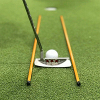 Bâtons d'alignement de golf 48 pouces en fibre de verre, aide à l'entraînement du swing, bâtons de correction de posture pour la pratique du plan de swing