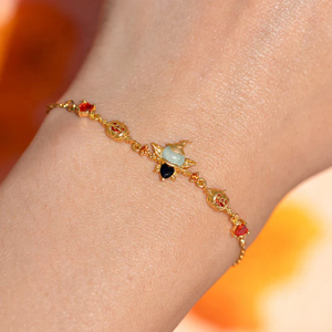 Bracelet en argent sterling 925 plaqué or avec zircon, série Halloween personnalisée, bijoux fins pour femmes et enfants, cadeau - Product Image 2