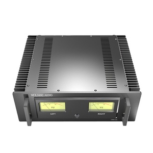 Brzhifi A60 nhôm khuếch đại công suất trường hợp nhà khuếch đại âm thanh trường hợp bao vây thiết bị điện tử <span class=keywords><strong>Chassis</strong></span> với tản nhiệt VU meter <span class=keywords><strong>DIY</strong></span> - Product Image 1