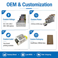 S-25-12 25W Led Driver Smps Power Supply AC 110V 220V DC 5V 5A 12V 2A 24V 1A Single Output Switching Power Supply untuk Lampu Led