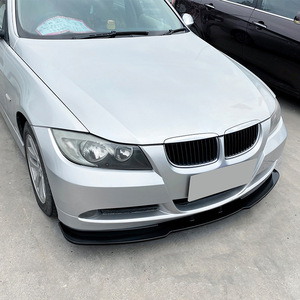 Bmw 3 Series E90 E91 Front Bumper Lip Splitter Piano Black Carbon Fiber Texture 2005 2008 - Product Image 3
