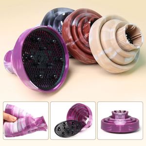 Salon Professional Hairdressing Tool Folding Hair Dryer Diffuser Nozzle High-<b>temperature</b> Portable Silicone Hair Dryer Diffuers - Product Image 3