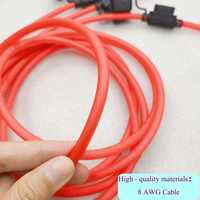 Cubierta Personalizada para Portafusibles en Línea con Arnés de Cables 8AWG, Conductor de Cobre Puro, PVC 300-1000MM, IP65, para Automóviles, Máquinas, Uso Marino y Exterior