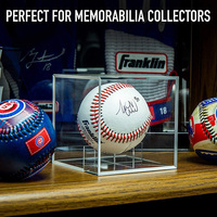 Baseball Vitrine, UV-geschützte Acryl würfel Baseball halter Square Clear Box Memorabilia Display Storage Baseball