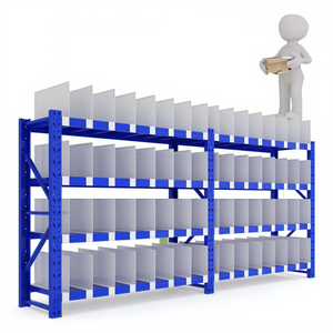 Rak <span class=keywords><strong>Display</strong></span> Supermarket Berbahan Logam Kuat, Rak Pembatas Satu Sisi, Rak Berdiri Bebas, Perakitan Snap-Fit, Dapat Disesuaikan - Product Image 3