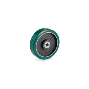 Ruedas de poliuretano TELLURE ROTA - 622136 TR_Roll, Centro de hierro fundido-ancho de rueda 80mm, Ø 200 mm (Cant. 2) - Product Image 1