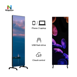 Ningshine cửa hàng dẫn áp phích hiển thị thông minh Wifi đứng 4k HDR10 + P2 quảng cáo dẫn Màn hình Áp phích - Product Image 3