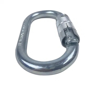 Karabiner Oval Perak 25kn dari Baja Paduan untuk Keselamatan Industri, Panjat Tebing, dan Pengait Sabuk Pengaman - Product Image 5