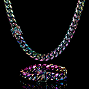 Cadenas de Joyería de Moda: Collares de Oro y Plata, Pulseras Coloridas Estilo Hip Hop, Cadenas Cubanas, Gargantillas y Joyería de Acero Inoxidable - Product Image 3