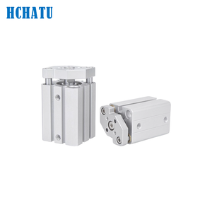 Cilindro Compacto Tipo Varilla Guía Serie <span class=keywords><strong>CQM</strong></span>/CDQM, Mini Cilindro Neumático de Doble Acción de Alta Calidad CQM12/16/20/25/32/40/50/63/80/100 - Product Image 2