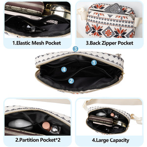 Bolsa de Peito Vintage Bohomia Oxford para Corrida, Esporte, Academia, Impermeável, Pochete Feminina para Viagem e Caminhada - Product Image 2