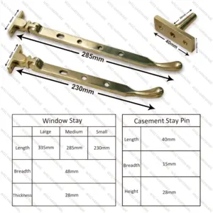 Brass Casement Window Hinge Friction Stay Casement Window Stay Adjusted Wholesale Factory Metal Hardware