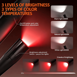 EGH USB Rechargeable Portable LED Neck Light Indoor Outdoor Sport Reading Lamp Flexible <b>Small</b> for Book Reading Running Sports - Product Image 3