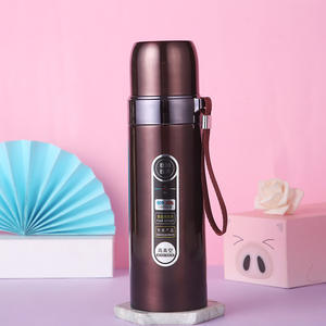 Bouteille d'eau isolée en acier inoxydable de grande capacité Hommes Femmes Portable Sports de plein air Camping Ventouse Durable Courte Robuste - Product Image 2