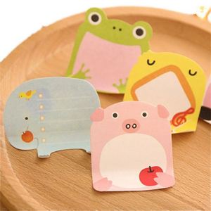 Kawaii Cartoon Animal Sticky Notes Cute Self-Adhesive Kraft Paper <b>Memo</b> <b>Pads</b> Portable Writing Art Stationery for School for - Product Image 4