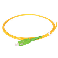 SC/APC Fiber Optic Patch Cord Simplex 0.9mm FTTH Fiber Pigtail 1m Single G657A1