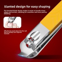 Longhui Nouveau Kit de Manucure Portable 5-en-1 en Acier Inoxydable Transparent Pliable Style Allemand Haute Esthétique