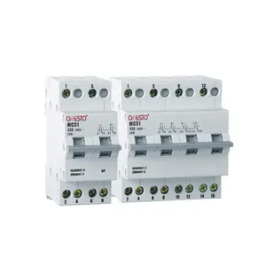 High Quality Manual Change Over Switch 2P 4P Din Rail Type Electrical Transfer Switch 400V 25A 40A Modular Changeover Switch