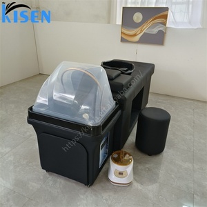 KISEN Sillón Lavacabezas Portátil Multifuncional para Salón de Belleza con Circulación de Agua y Vaporizador en Venta - Product Image 3