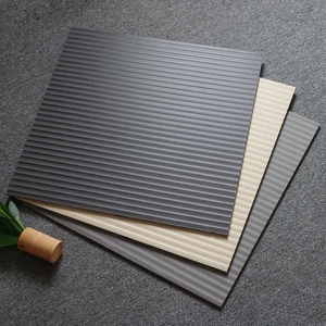 Thiết kế hiện đại toàn thân rãnh Gạch gốm 600x600 lõm-lồi sọc chống trượt 600x1200 tường sàn gạch phòng khách cổ - Product Image 2