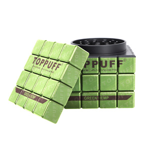 เครื่องบดสมุนไพรพลาสติกหลายสีทรงลูกบาศก์รูบิคเครื่องบดยาสูบอุปกรณ์เสริมสำหรับร้านค้าดีไซน์ใหม่ - Product Image 1