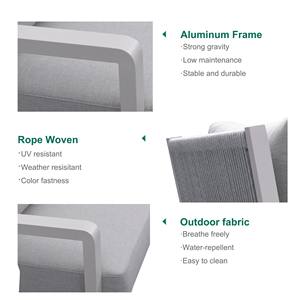 Express Garden Modernes Aluminium-<span class=keywords><strong>Sofa</strong></span> garnitur für den Innenhof und das Hotel Verwenden Sie ein luxuriöses, seil gewebtes Design - Product Image 3