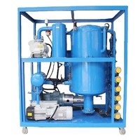 HOPU Nouvelle Machine de Traitement d'Huile Isolante Triphasée Purificateur d'Huile Diélectrique de Transformateur à Double Étage et Haute Pression Sous Vide 8 gal 380V