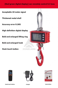 <span class=keywords><strong>Salter</strong></span> de fundición a presión de aluminio profesional 500kg 1000kg Escala de grúa electrónica digital colgante - Product Image 5